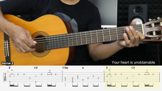 I'm Not The Only One – Sam Smith - Fingerstyle Guitar Tutorial + TAB & Lyrics смотреть онлайн