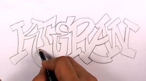 How to Draw Graffiti Letters #2 Kieran - 50 Names Promotion | MAT