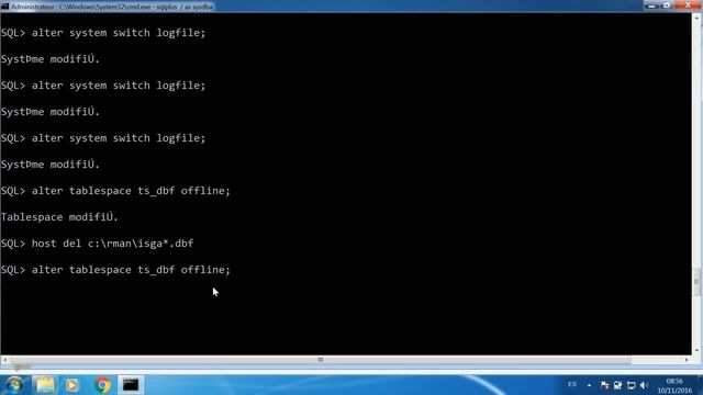 Récupération d'un tablespace ou des DBF avec RMAN d'Oracle 11gR2. Chaîne SNINEH смотреть онлайн