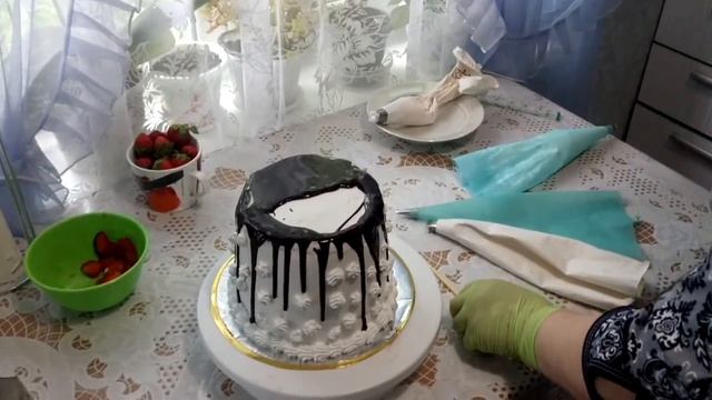 ФРУКТОВО-ЯГОДНЫЙ ТОРТ. ОФОРМЛЕНИЕ смотреть онлайн