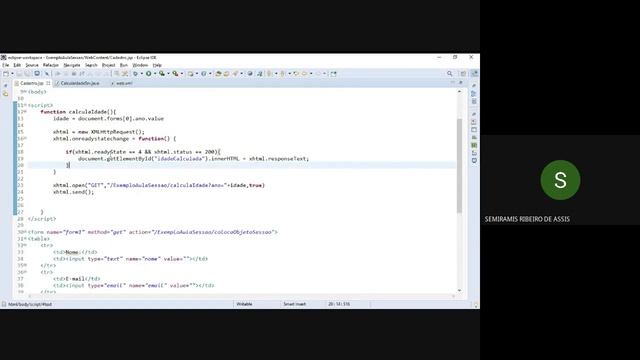Chamada AJAX raiz para uma Servlet смотреть онлайн