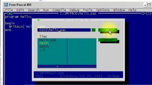 Free Pascal первая программа