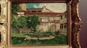 Два выдающихся шедевра мировой живописи - дворики Мариано Фортуни и Василия Поленова.