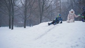 Зимние горки в Воронцовском парке