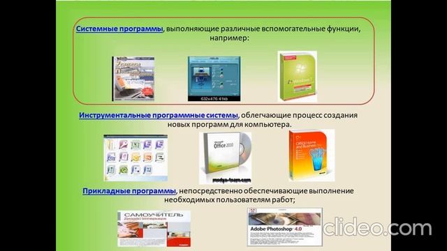 Информатика  4 класс  Тема Компьютерные программы