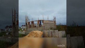 Круглый дом из монолитного опилкобетона