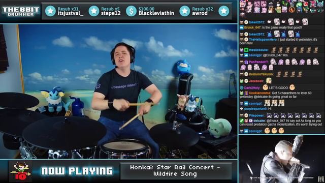 The8BitDrummer plays "Wildfire" from the Departure Festival | Honkai: Star Rail