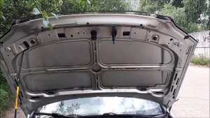 Виброизоляция капота автомобиля Opel Astra G.