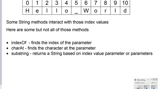String Index Values смотреть онлайн