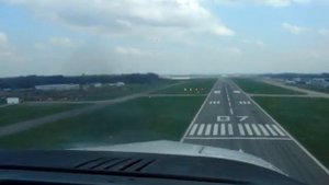 Charleroi airport approach