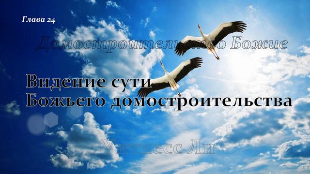 "Видение сути Божьего домостроительства" Уитнесс Ли глава 24