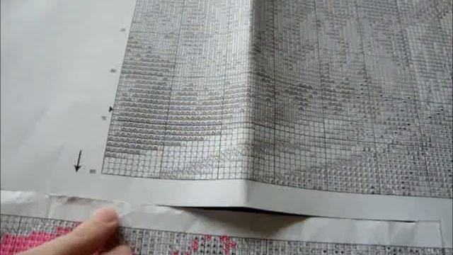 КАК СКРЕПИТЬ СХЕМУ ДЛЯ ВЫШИВАНИЯ КРЕСТИКОМ