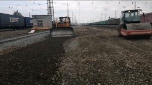 Завершение работы на объекте, перевозим бульдозер,, 62.