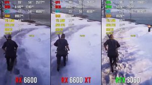 RTX 3060 vs. RX 6600 vs RX 6600 XT ➣ Тест в 1080p