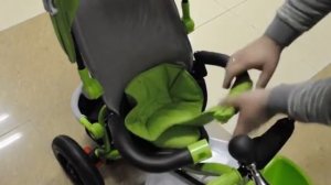 Детский трехколесный велосипед с ручкой