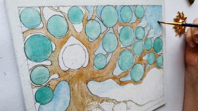 НОВАЯ ТЕХНИКА ПО СОЗДАНИЮ КАРТИН ДЕНЕЖНОЕ ДЕРЕВО!??? смотреть онлайн