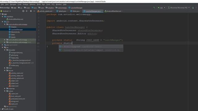 Splash Screen with Welcome Slider | Android Studio Tutorial | Part 2/2