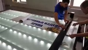 Работа станка. Планшетный и широкоформатный ламинатор STANBER