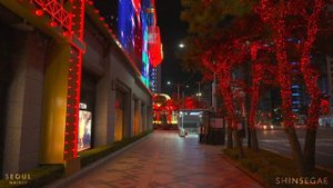 2022 Seoul Christmas Lights ?✨ | Shinsegae Department Store | Walking Tour 4K HDR