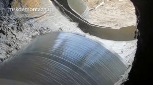 Алмазное бурение отверстии большого диаметра