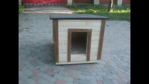 Утепленная | Будка для овчарки | Большой собаки | 80*110*80 | Вагонка | Съемная крыша | Купить Киев