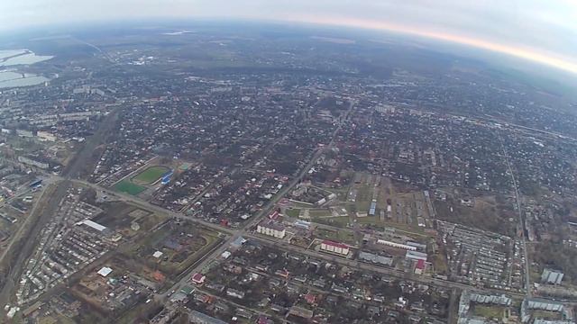 Вид на Конотоп с квадрокоптера 600метров смотреть онлайн