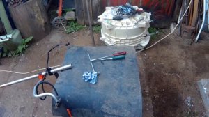 ДЕФЕКТОВКА БЕНЗОТРИММЕРА  HUSQVARNA 128/ DEFECT OF THE HUSQVARNA 128 GASOLINE TRIMMER