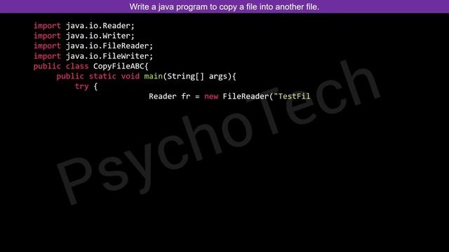 Write a Java Program to Copy a File into another File | Java File Handling | Java Programming Lab смотреть онлайн