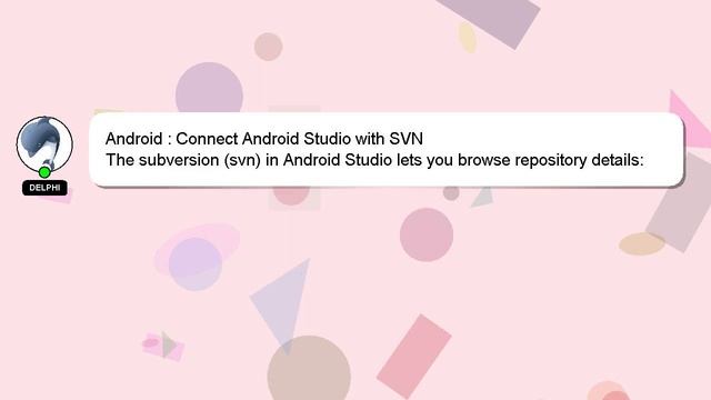 Android : Connect Android Studio with SVN смотреть онлайн