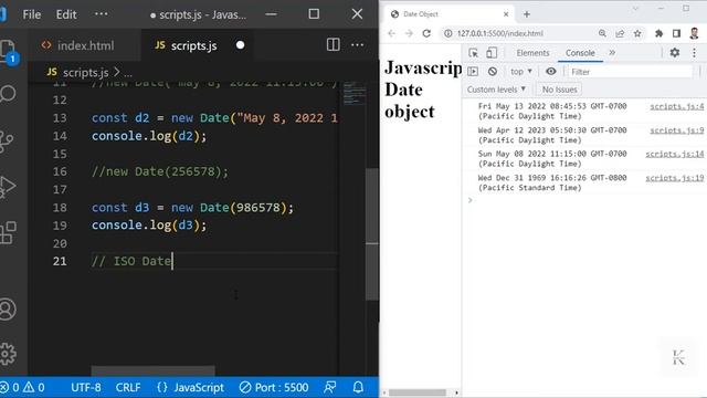 #13 JAVASCRIPT DATE OBJECT | JAVASCRIPT MASTER COURSE IN URDU/HINDI