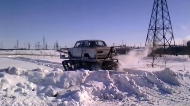 ВАЗ 2106 на гусеничном ходу. смотреть онлайн