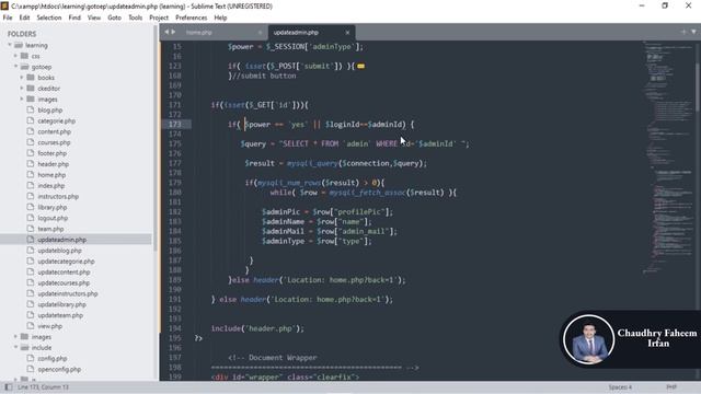 Build website project e learning php project | web development projects part 4 Admin Insert & Updat