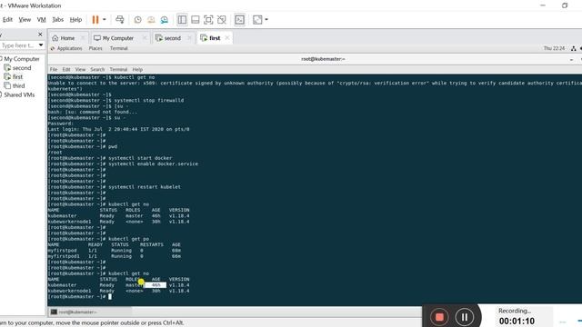 Kubernetes command to view pod