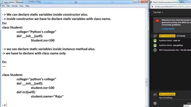 Python OOPS Concepts | Python OOP Tutorial | Python Classes and Objects | Python Tutorial