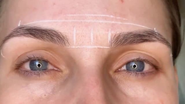 Разметка бровей brow  пастой и нитью_ Для бровистов_ разметка бровей нитью _ архитектура бровей.mp4
