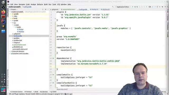 Kotlin TornadoFX OpenJDK Up and running