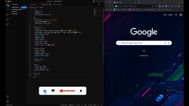 Blog Card HTML CSS | amanselfcoder