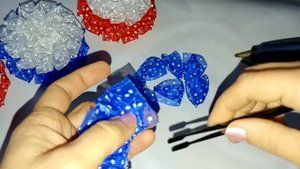 Школьные бантики из органзы 4см/ Канзаши МК/ DIY