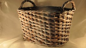 МК. Корзина Объёмная из бумажной лозы. Часть 1.#20(1)