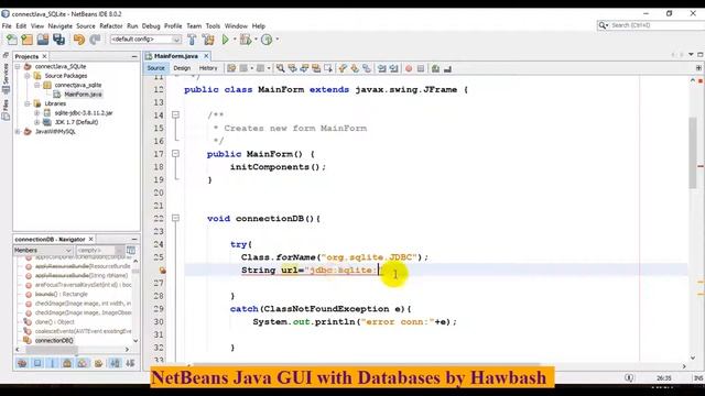 #03 Java+SQLite: Connect java to SQLite Database смотреть онлайн