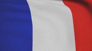 Гимн Франции на фоне развевающегося флага