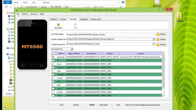 Lenovo tab e7 tb-7104i frp bypass by sp flash tool free tools 2023