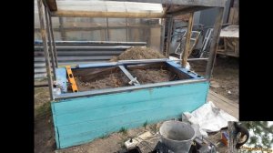 Парник своими руками. Раздвижные дверки.