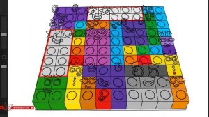 Numberblocks Puzzle Pop it Square Custom Set As a Fanmade Character | Numberblocks Fanmade