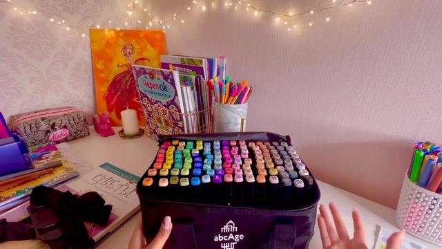 Обзор спиртовых маркеров 120 цветов abcAge/арт материалы/недорогие маркеры/ смотреть онлайн