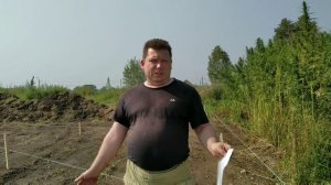 Разметка участка под скважину и два угла дома 12 августа 2020