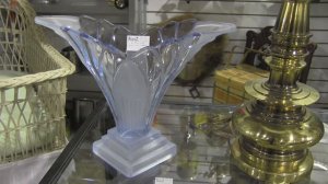 Art Deco retro vintage  Vase Blue