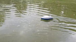 Rc boat . Катер для рыбалки своими руками ,первый опот.