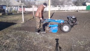 Фрезеровка мотоблоком с двигателем 16 л.с.