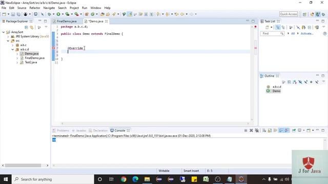 final keyword in java смотреть онлайн